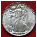 1943 Walking Liberty Silver Half Dollar