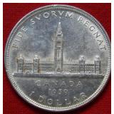 1939 Canada Dollar - Parliament Commemorative