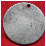 Bust Silver Half Dollar - Holed