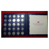 50PC Franklin Mint States of Union Silver Proofs