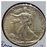 1941 Walking Liberty Silver Half Dollar