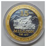 2018 Round Mountain Gold Corp 2 Ounce Silver Round