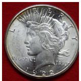 1922 S Peace Silver Dollar