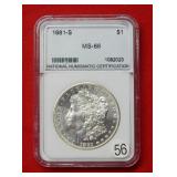 1881 S Morgan Silver Dollar   ***