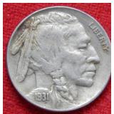 1931 S Buffalo Nickel