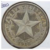 1915 Cuba Silver Peso