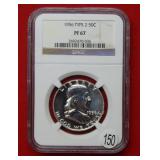 1956 Franklin Silver Half Dollar NGC PF67