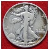 1919 Walking Liberty Silver Half Dollar