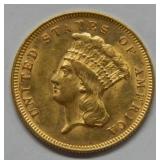 1878 $3 Gold Coin