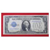 1928 B $1 Silver Certificate -- Funny Back