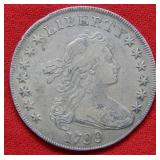 1799 Bust Silver Dollar - Heraldic Eagle