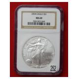 2004 American Eagle NGC MS69 1 Ounce Silver