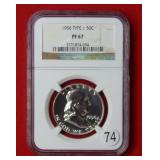 1956 Franklin Silver Half Dollar NGC PF67