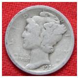 1921 Mercury Silver Dime