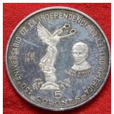 1971 Republic of El Salvador Silver Commemorative