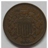 1864 Two Cent Piece