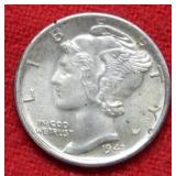 1943 S Mercury Silver Dime