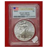 2018 American Eagle PCGS MS70 1 Ounce Silver