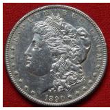 1890 CC Morgan Silver Dollar -- Cleaned