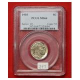 1935 Buffalo Nickel PCGS MS64