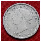 1886 Canada Dime -- Small 6