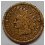 1872 Indian Head Cent   -- Cleaned