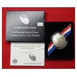 2014 Baseball Hall of Fame Proof Half Dollar