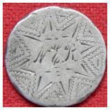 1854 Seated Liberty Silver Dime Love Token