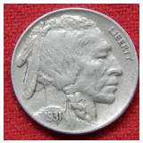 1931 S Buffalo Nickel