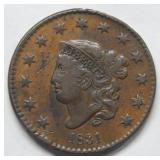 1831 Large Cent -- Rim Nicks