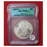 1885 O Morgan Silver Dollar ICG MS63