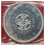 1964 Canada Silver Dollar - Quebec Commemorative