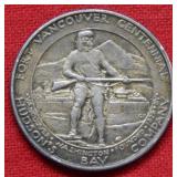 1925 Fort Vancouver Silver Commem Half Dollar