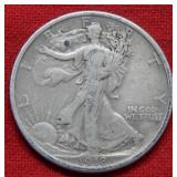 1918 Walking Liberty Silver Half Dollar