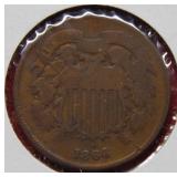 1864 Two Cent Piece