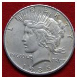 1935 S Peace Silver Dollar - Rim Nicks