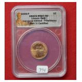 2009 Lincoln Cent ANACS MS67 RD