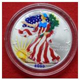 2000 American Eagle Colorized 1 Ounce Silver