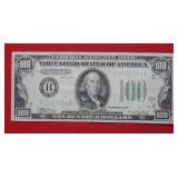 1934 A $100 Federal Reserve Note