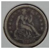 1850 Seated Liberty Silver Dime