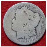 1893 O Morgan Silver Dollar