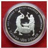 1988 Canada Silver Dollar St Maurice Ironworkers