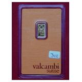 Valcambi 1 Gram Gold bar