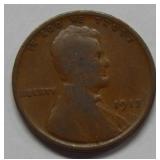 1917 Lincoln Wheat Cent -Double Die Date