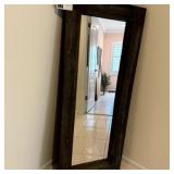 Full Length Mirror with Wooden Frame