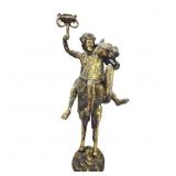 Bronze Sculpture Statue of Man on Horse