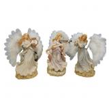 Set of 3 Elegant Angel Statues