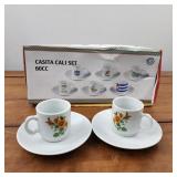 CASITA CALI Coffee Set - 60CC Cups and Saucers