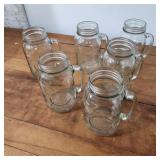 Golden Nan Glass Mason Jars with Handles