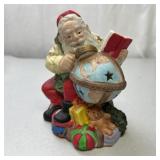 Vintage Santa Claus Globe Candle Holder